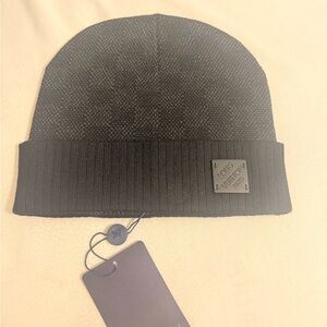 Louis Vuitton Charcoal Knit Beanie